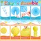 51 Pcs Summer Beach Party Decorations with Balloons, Banner, Beach Balls, Cupcak Toppers, and Jelly Fish Lanterns